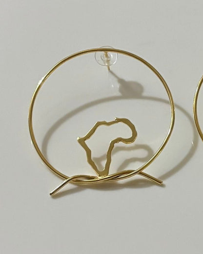 Boucles d'oreilles en laiton - Grand Continent