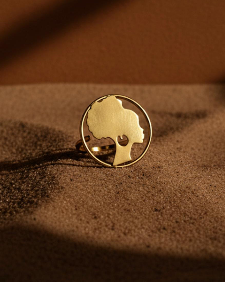 Bague en laiton - Silhouette