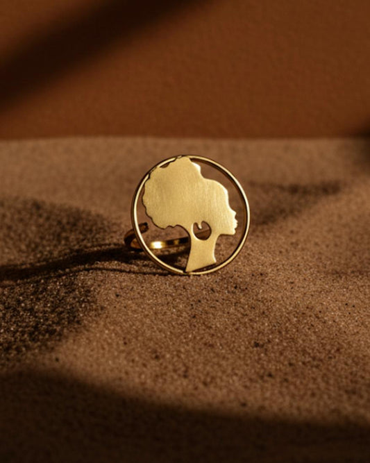 Bague en laiton - Silhouette