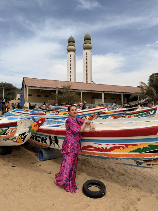 Ensemble Co-ord kimono ceinturé et pantalon large