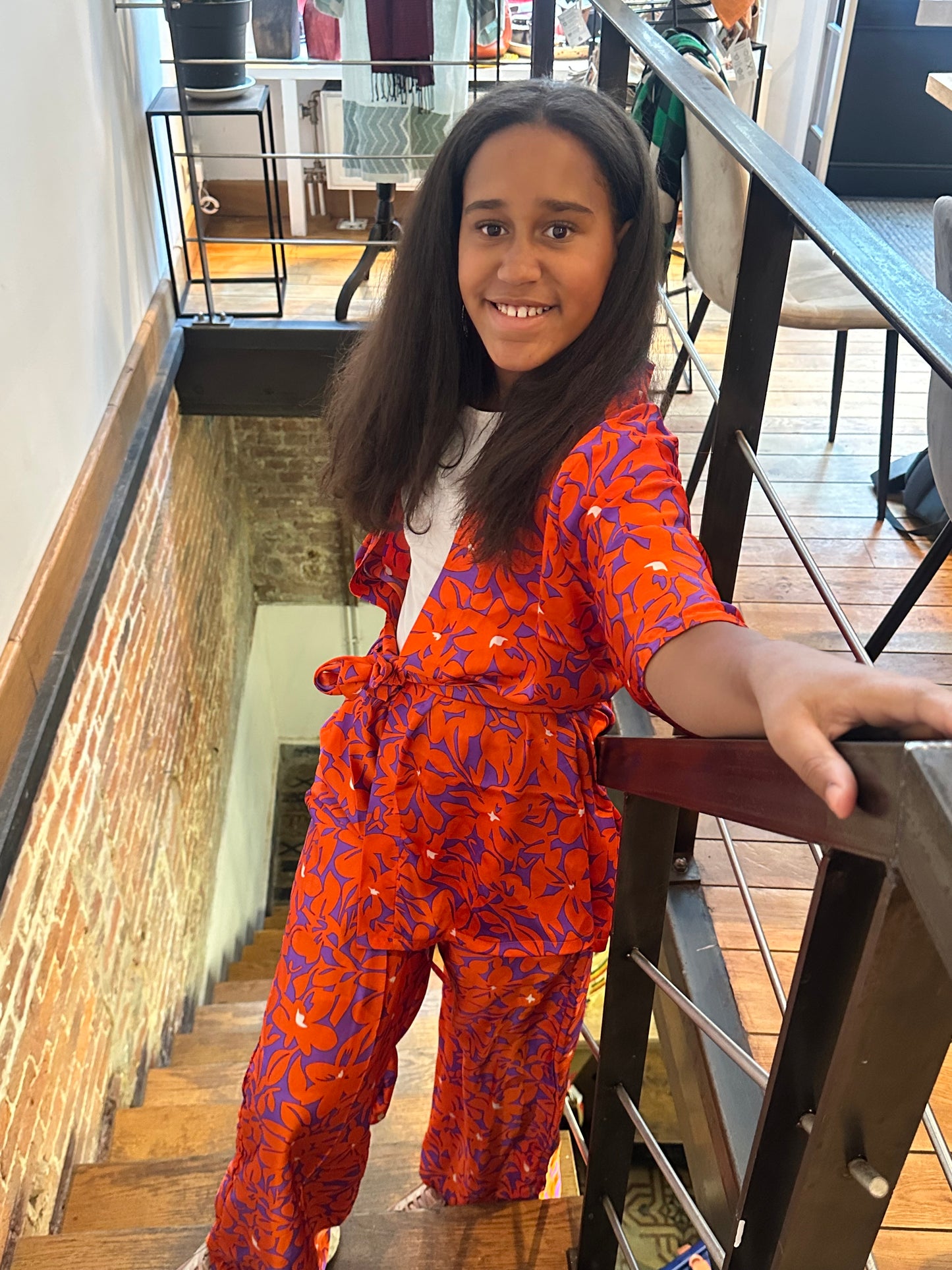 Ensemble Co-ord kimono ceinturé et pantalon large