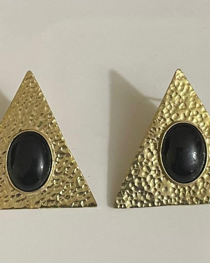 Boucles d'oreilles en laiton - Triangle
