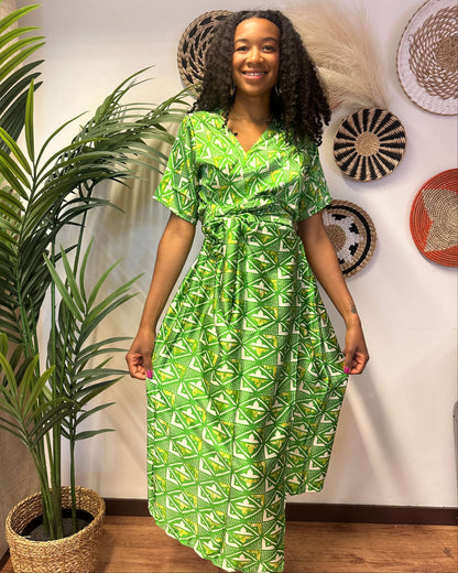 Robe en silk wax - verte
