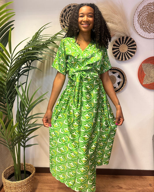 Robe en silk wax - verte